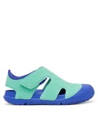 Buty dla dziewczynek - Reima Sandały Koralli 5400070A Zielony - miniaturka - grafika 1