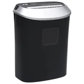 Niszczarki - VidaXL Niszczarka do papieru, na 10 arkuszy, cięcie w ścinki, czarna! 51552 VidaXL - miniaturka - grafika 1