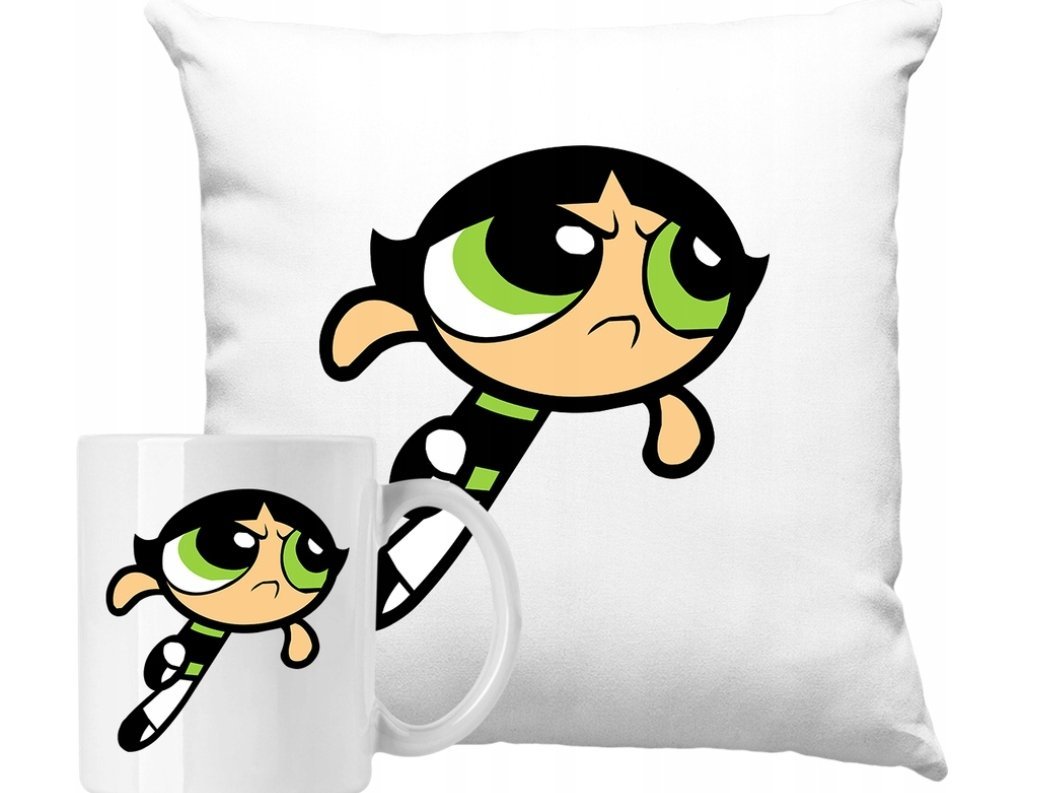 ZESTAW PODUSZKA + KUBEK Bajka Atomówki Pomysł Na Prezent +IMIĘ #1