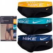 Majtki męskie - NIKE MAJTKI MĘSKIE SLIPY HIP BRIEF CZARNE r.L - miniaturka - grafika 1
