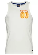 Sukienki - Superdry Vintage Terrain Classic Vest Sukienka męska, Off White, M - miniaturka - grafika 1