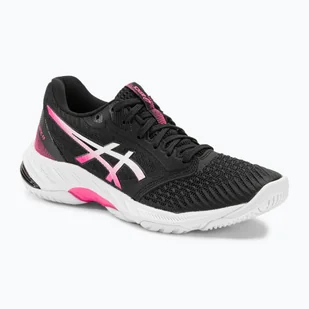 Buty do siatkówki damskie ASICS Netburner Ballistic FF 3 black/hot pink - Buty sportowe damskie - miniaturka - grafika 1