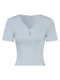 Noisy May - T-shirt damski Maya, niebieski - Koszulki i topy damskie - miniaturka - grafika 1