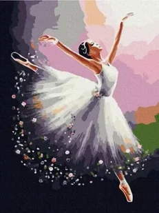 Twoje Hobby Malowanie po numerach. Balerina w białym 40 x 50 cm - Malowanie po numerach - miniaturka - grafika 2