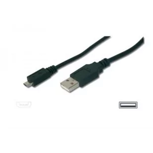 Assmann Kabel połączeniowy USB 2.0 HighSpeed Typ USB A/Kabel USB B męskie - męskie czarny1 m (AK-300127-010-S) - Kable USB - miniaturka - grafika 2