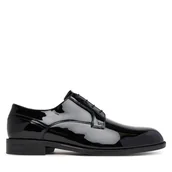 Półbuty męskie - Półbuty BOSS Tayil 50552470 Czarny - miniaturka - grafika 1