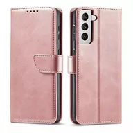 Etui i futerały do telefonów - Magnet Case elegancki futerał etui pokrowiec z klapką i funkcją podstawki Samsung Galaxy S22+ (S22 Plus) różowy - miniaturka - grafika 1