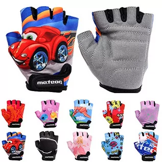 Rękawiczki - Dziecięce rękawiczki rowerowe Meteor Unisex Bike - żelowe rękawiczki BMX, AUTO, Gr.-Jr M/szerokość dłoni - 7-7,5cm - grafika 1