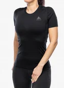 Pozostała odzież narciarska - Koszulka termoaktywna damska Odlo Merino 200 BL Top Crew Neck SS - miniaturka - grafika 1