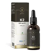 Witaminy i minerały - Aura Herbals Witamina K2 100mcg PREMIUM Vegan MenaQ7, krople (50ml) K2PR - miniaturka - grafika 1