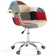 Krzesła - Krzesło obrotowe ART105C patchwork - miniaturka - grafika 1