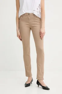 Morgan jeansy PETROI1 damskie kolor zielony PETROI1 - Spodnie damskie - miniaturka - grafika 1