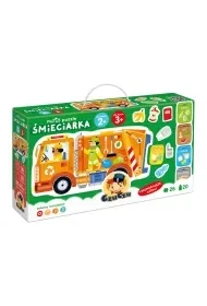 CzuCzu Moto puzzle Śmieciarka - Książki edukacyjne - miniaturka - grafika 1