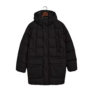 GANT Męska kurtka D2. Long Alta Down Jacket, Ebony Black, XS - Kurtki męskie - miniaturka - grafika 1