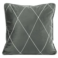 Poszewki na poduszki - Euro Firany Poszewka Pierre Cardin Velvet Margo Srebrny 45 x 45 1220925 - miniaturka - grafika 1