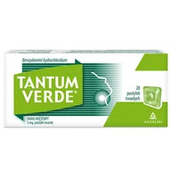 Przeziębienie i grypa - Angelini Tantum Verde smak miętowy, pastylki twarde, 3 mg, 20 szt. - miniaturka - grafika 1