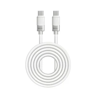Kabel USB-C - USB-C MOCOLL 100W 1.5 m Biały - Kable USB Kabel USB-C - USB-C MOCOLL 100W 1.5 m Biały - Kable USB - miniaturka - grafika 1