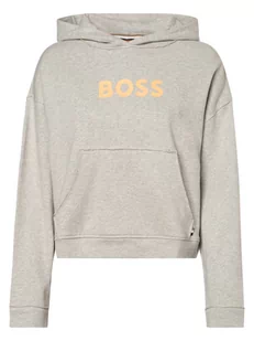 BOSS - Damska bluza z kapturem  C_Eshina, szary - Bluzy damskie - miniaturka - grafika 1