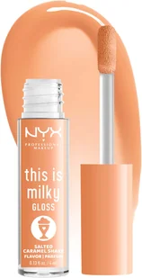 NYX PROFESSIONAL MAKEUP THIS IS MILKY GLOSS 18 Salted Caramel Shake 4ml - Błyszczyk do ust 18 Salted Caramel Shake - Błyszczyki do ust - miniaturka - grafika 7