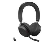 Słuchawki - Jabra Evolve2 75 Link380a MS Stereo Stand czarne - miniaturka - grafika 1