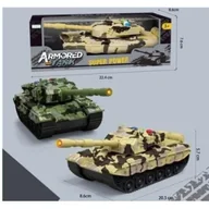 Samochody i pojazdy dla dzieci - Czołg z napędem i światłem MIX Merkpol - miniaturka - grafika 1