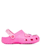 Buty dla dziewczynek - Crocs Klapki Barbie Classic Clog 211406 Różowy - miniaturka - grafika 1