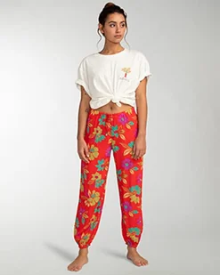 Billabong szorty damskie czerwone M/10 - Spodenki damskie - miniaturka - grafika 1