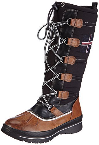 Caprice 26202 damskie buty zimowe z ciepłą wyściółką, brązowy - Braun Cognac Black 312-42 EU Weit
