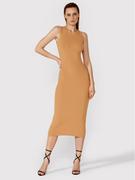Sukienki - Simple Sukienka letnia SI22-SUD012 Brązowy Regular Fit - miniaturka - grafika 1