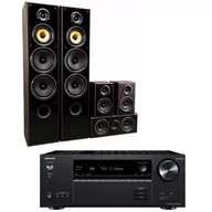 Kino domowe - Kino domowe ONKYO TX-RN6100B + TAGA TAV-606 v.3 Wenge - miniaturka - grafika 1