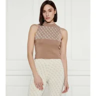 Swetry damskie - GUESS Top LISE Slim Fit - miniaturka - grafika 1