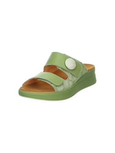 Think! Meggie damskie kapcie z podszewką skórzaną, aloes/kombi 7020, 43 EU