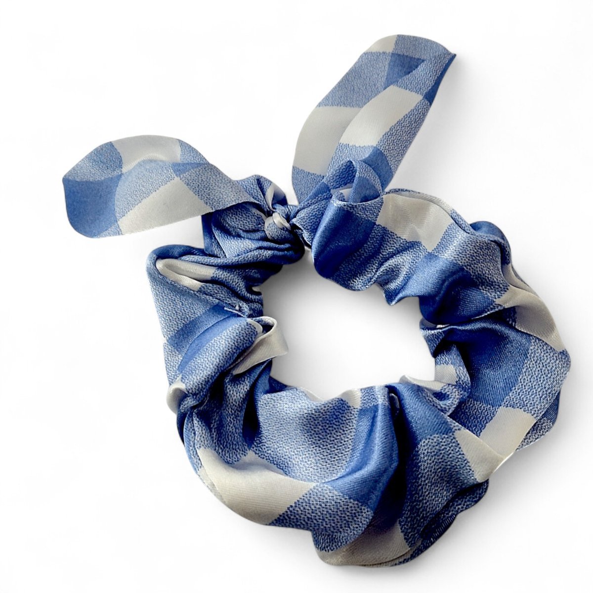 Gumki do włosów Owijki Scrunchies kolorowe Kratka