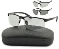Okulary sportowe - Sportowe okulary polaryzacja + fotochrom aluminiowe POL-350FP - miniaturka - grafika 1