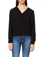 Bluzki damskie - bestseller a/s Vinalu L/S Top/Su-Noos bluzka damska, czarny, 34 PL - miniaturka - grafika 1
