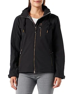 Damska kurtka softshell z odpinanym kapturem kurtka przejściowa Windbreaker #ankerglutfreude - Kurtki damskie - miniaturka - grafika 1