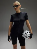 Spodenki rowerowe - 4F Legginsy kolarki rowerowe z żelową wkładką damskie - czarne L - miniaturka - grafika 1