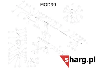 Śruba mocująca kabłąk przednia Hatsan MOD 33 - 155, Dominator 200, Striker, Proxima (777) - Osprzęt do wiatrówek - miniaturka - grafika 19