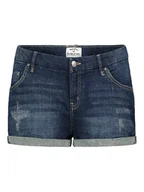 Spodenki damskie - Sublevel Szorty dżinsowe w kolorze granatowym - miniaturka - grafika 1