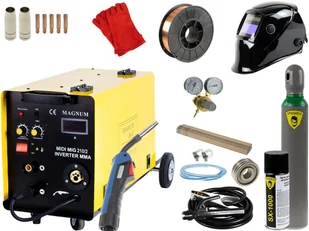 Spawarka Migomat Magnum MIDI MIG 210/2 MMA Pakiet akcesoriów 3 - U MI 210/2MMA_pakiet3 - Spawarki - miniaturka - grafika 1