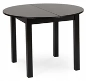 Stoły - Stół Okrągły Rozkładany Kuchenny Do Jadalni Kuchni Salonu Loft Harry Czarny - miniaturka - grafika 1