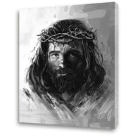 Ikony i obrazy sakralne - Obraz religijny na płótnie Jezus Chrystus Umęczony - Ecce Homo - miniaturka - grafika 1