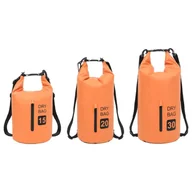 Akcesoria turystyczne - VidaXL Lumarko Worek wodoszczelny z suwakiem, pomarańczowy, 30 L, PVC 92786 VidaXL - miniaturka - grafika 1