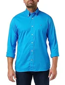 Koszule męskie - Tommy Hilfiger Męska koszula Flex Poplin Rf Casual, Cerulean Aqua, XS - miniaturka - grafika 1