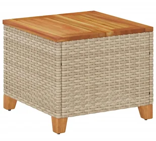 Stolik ogrodowy technorattanowy z drewnem akacjowym R8-G24 - Stoły ogrodowe Stolik ogrodowy technorattanowy z drewnem akacjowym R8-G24 - Stoły ogrodowe - miniaturka - grafika 1