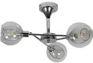 Lampy sufitowe - Srebrna lampa wisząca z 3 punktami światła - 3X D279 B5-Z77 - miniaturka - grafika 1