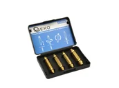 Narzędzia warsztatowe - Dwustronne wykrętaki do zerwanych śrub 4 szt. GEKO - G38590 - miniaturka - grafika 1