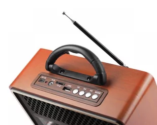 Meier Ina Retro Bluetooth, FM, USB, SD, AUX z pilotem, złoty - Radia - miniaturka - grafika 2