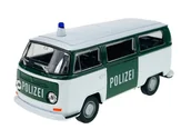 Samochody i pojazdy dla dzieci - WELLY 1972 VW VOLKSWAGEN BUS T2 POLIZEI 1:34 - miniaturka - grafika 1