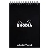 Notesy i bloczki - Notatnik Rhodia A5, kropki, czarny - miniaturka - grafika 1